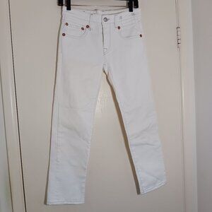 R13White  Skinny  Jeans Size 25 Made in italy japanese  fabric  luxury designer